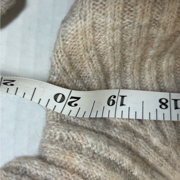 NWT Nelly Rose Ribbed Long Sleeve Sweater Dress - Cream Oatmeal sz M - Picture 7 of 11